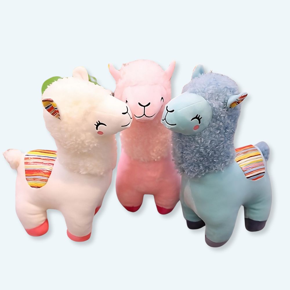 Peluche de lama coloré